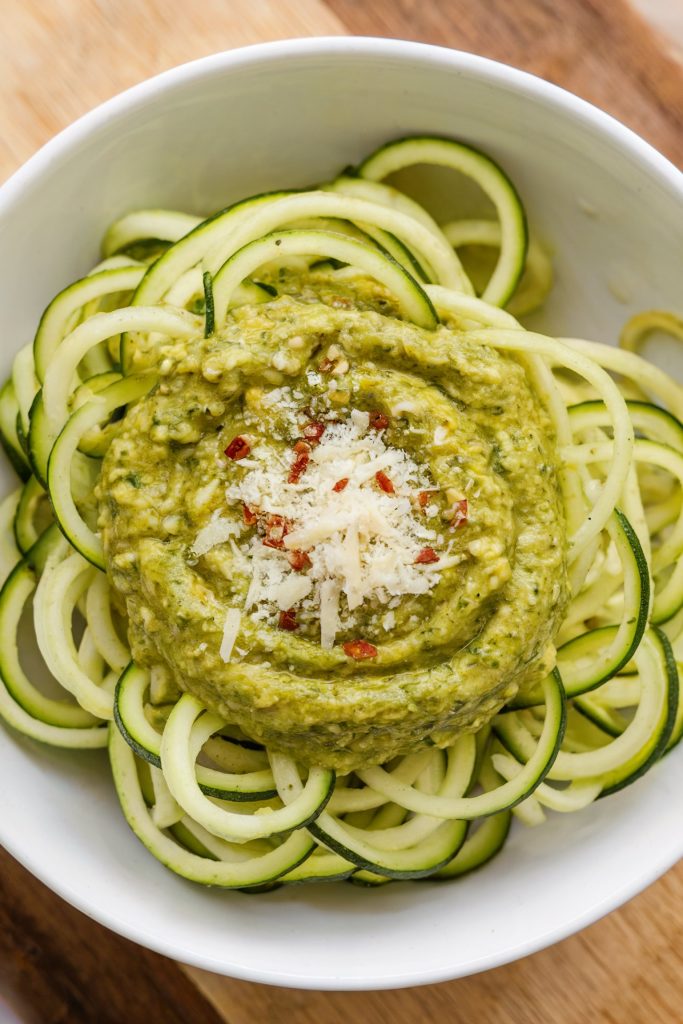 Zucchini Noodles with Pesto