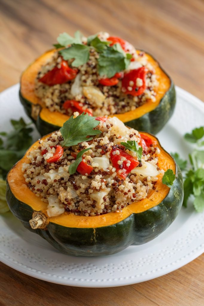 Quinoa Stuffed Acorn Squash