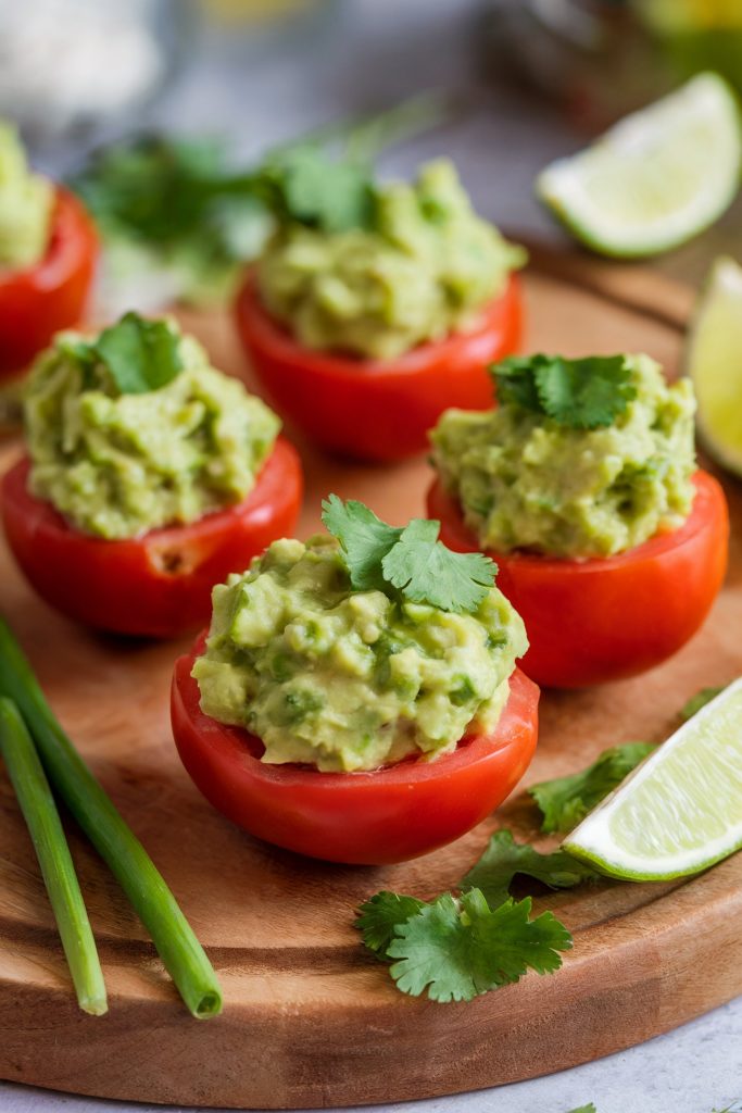 Guacamole Stuffed Cherry Tomatoes