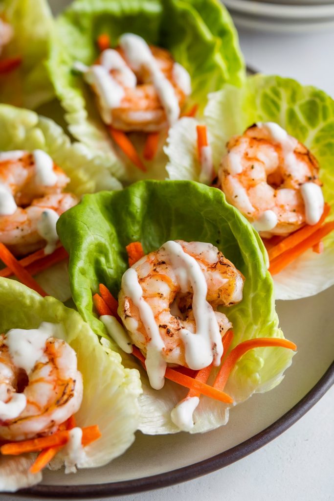 Mini Shrimp Lettuce Wraps