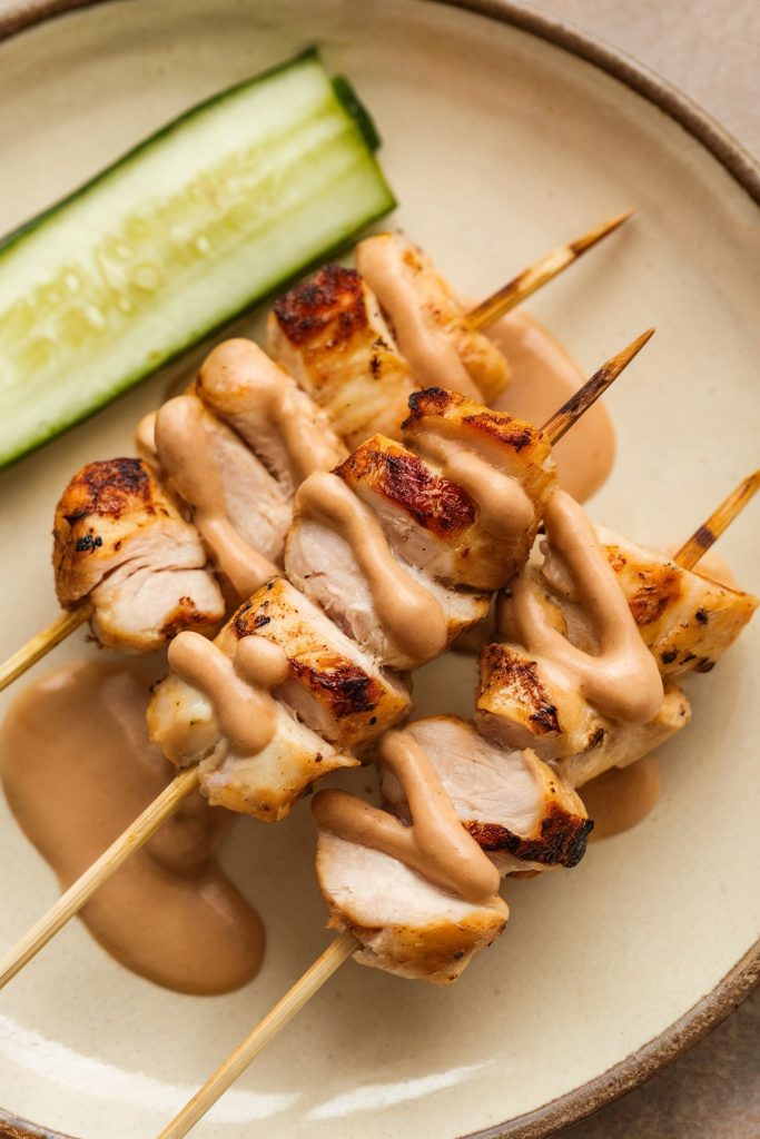Mini Chicken Satay Skewers