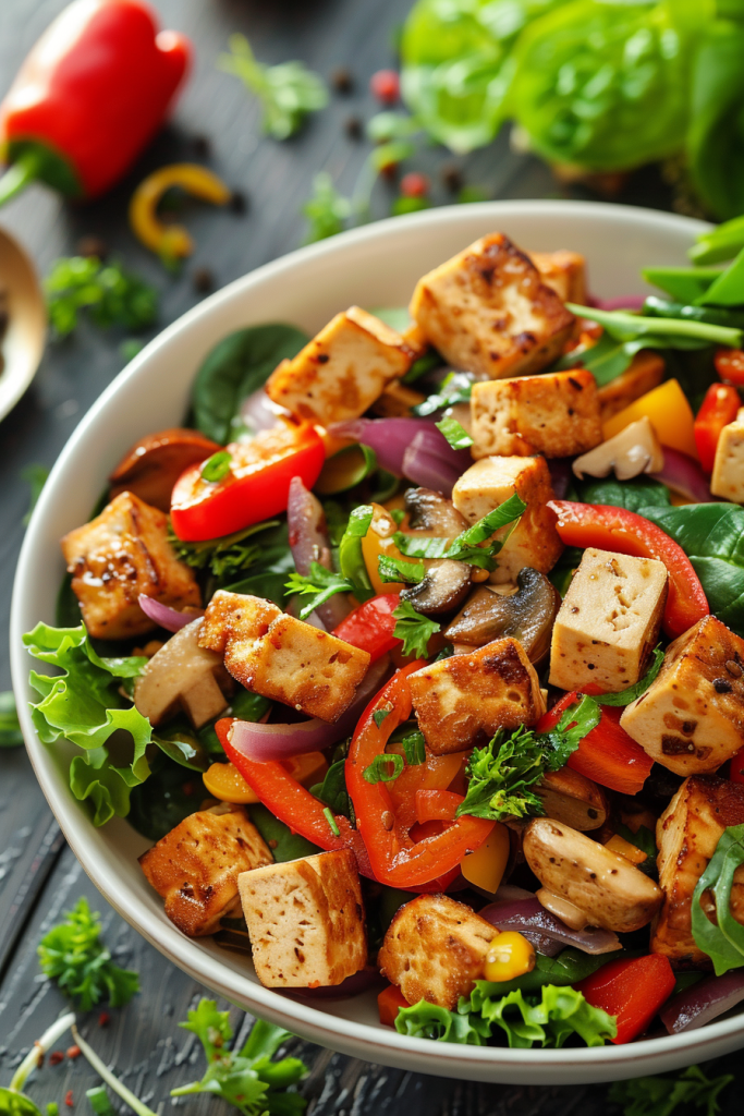 Tofu and Vegetable Scramble