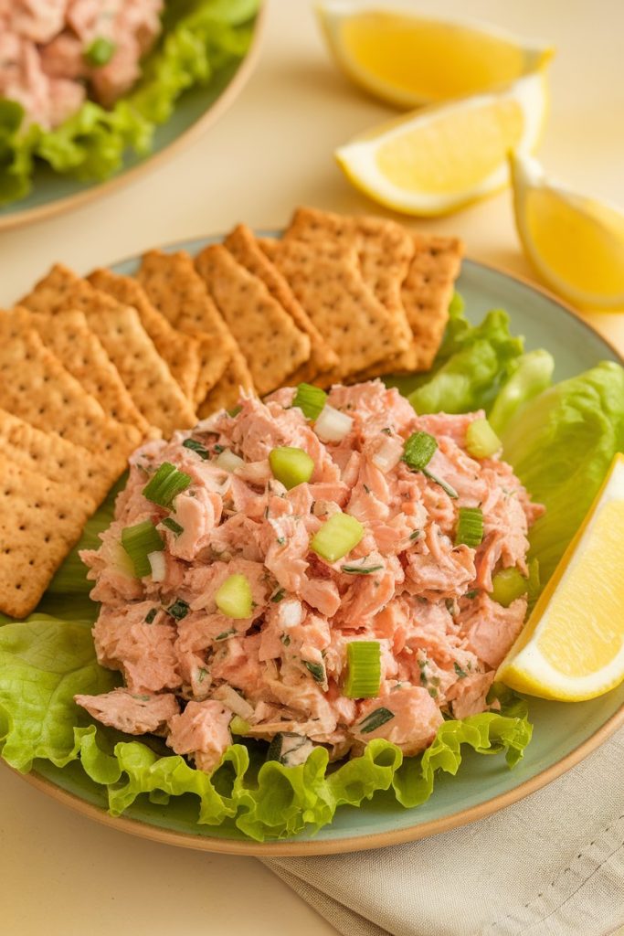 Tuna Salad With Whole Wheat Crackers