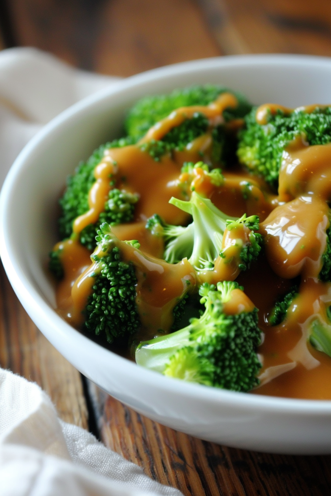 Sautéed Broccoli With Peanut Sauce