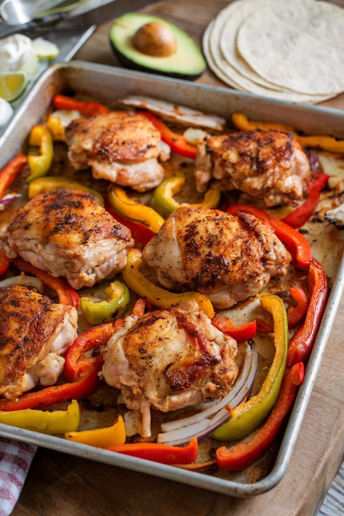 Sheet Pan Chicken Fajitas