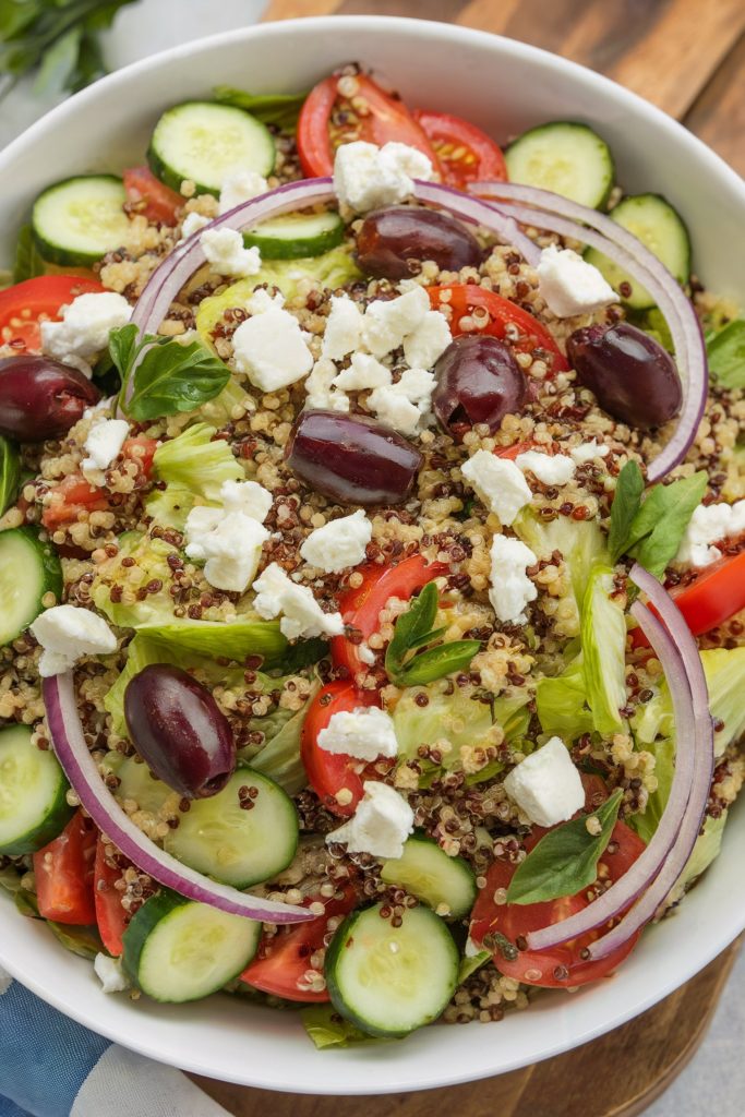 Greek Salad with Quinoa