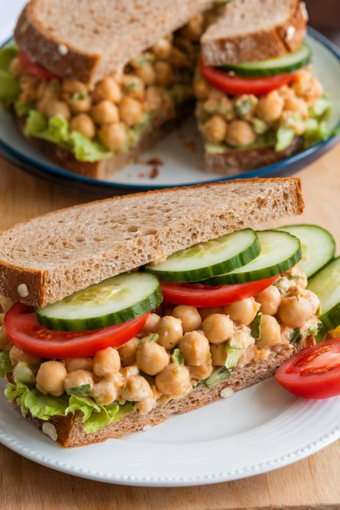 Mediterranean Chickpea Salad Sandwiches