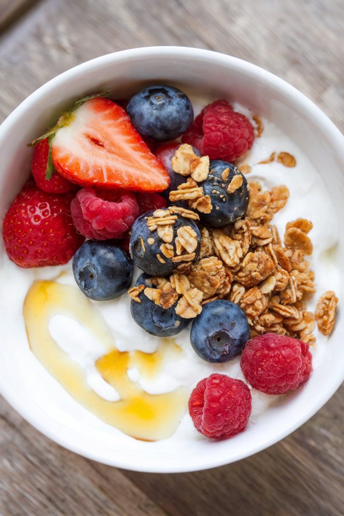 Greek Yogurt with Honey and Berries