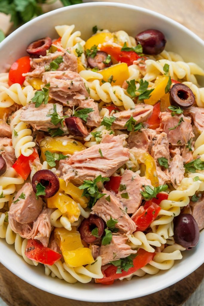 Mediterranean Pasta Salad with Tuna