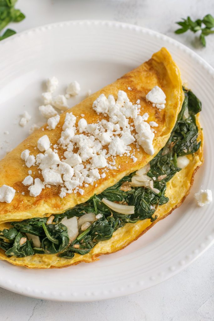 Spinach and Feta Omelette