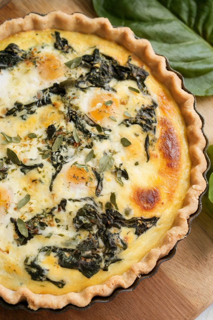 Spinach and Feta Quiche