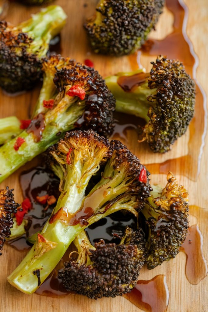 Honey Balsamic Roasted Broccoli