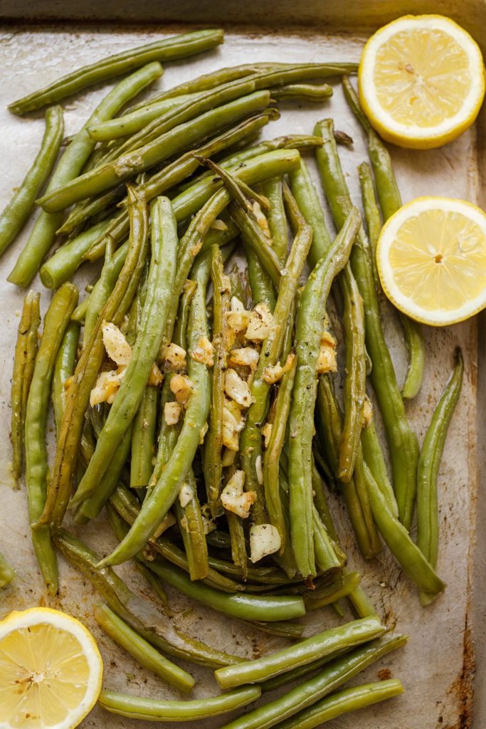 Lemon Dijon Roasted Green Beans