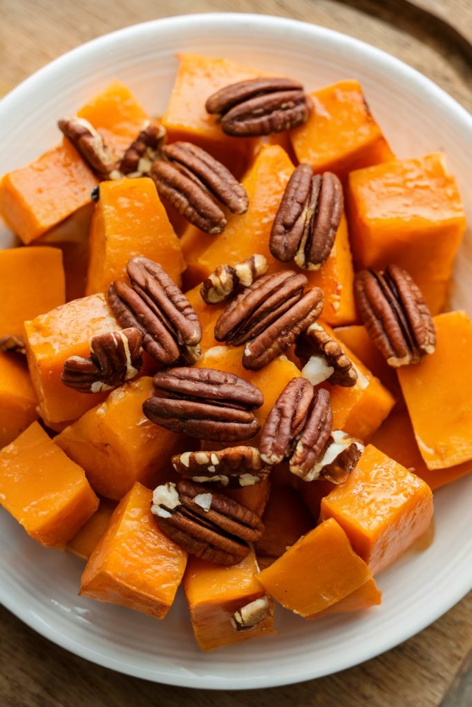 Maple Pecan Roasted Butternut Squash