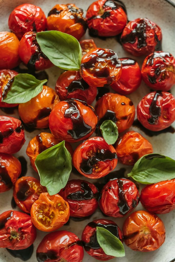 Roasted Cherry Tomatoes with Balsamic Glaze