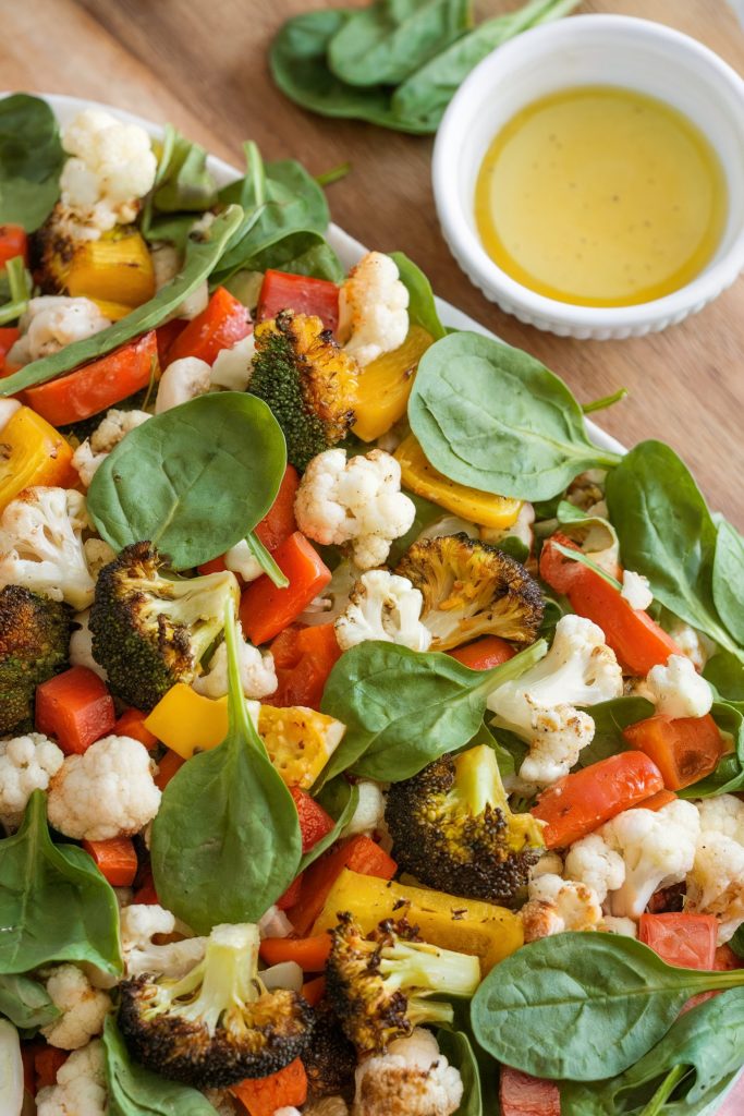 Roasted Vegetable Salad with Lemon Vinaigrette