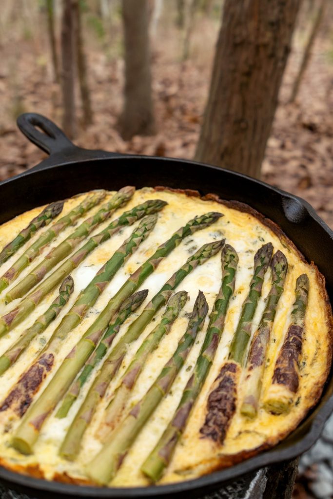 Asparagus and Goat Cheese Frittata
