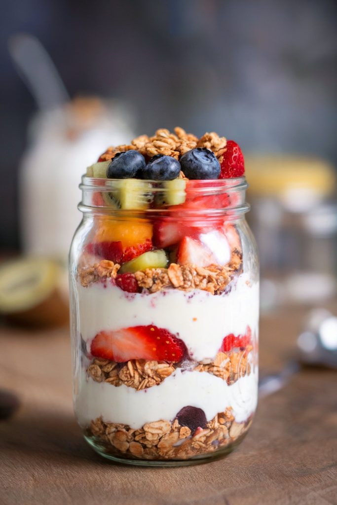 Yogurt Parfaits With Granola and Fruit