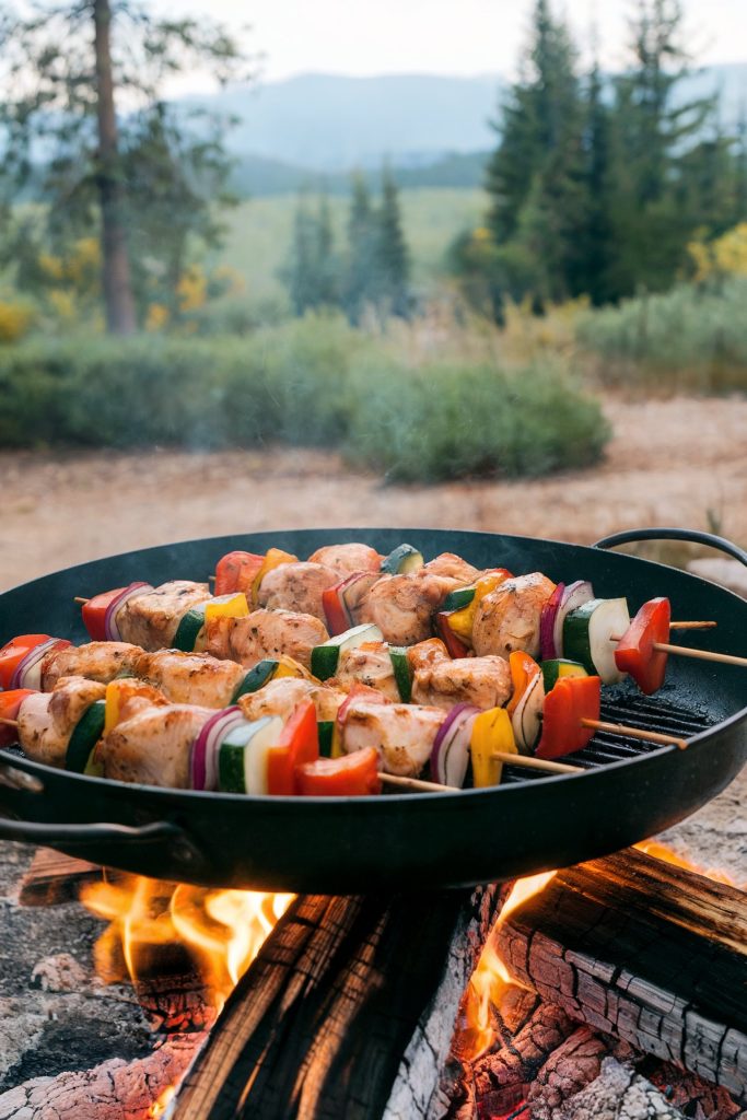 Chicken and Vegetable Skewers