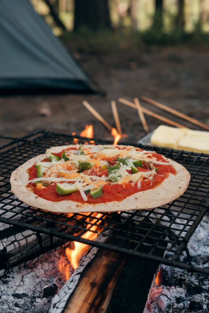 Campfire Pizza With Whole Wheat Pita Bread