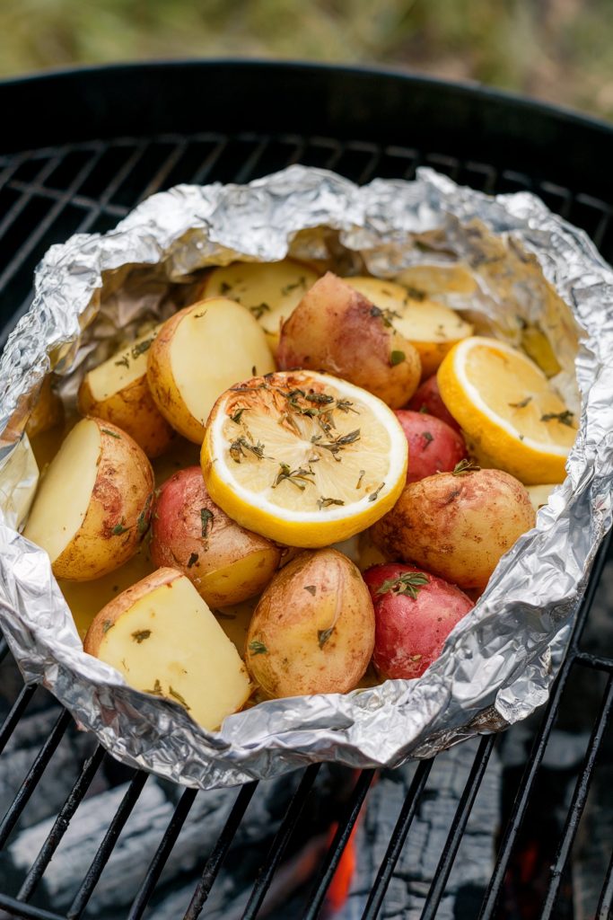 Greek Lemon Potatoes in Foil