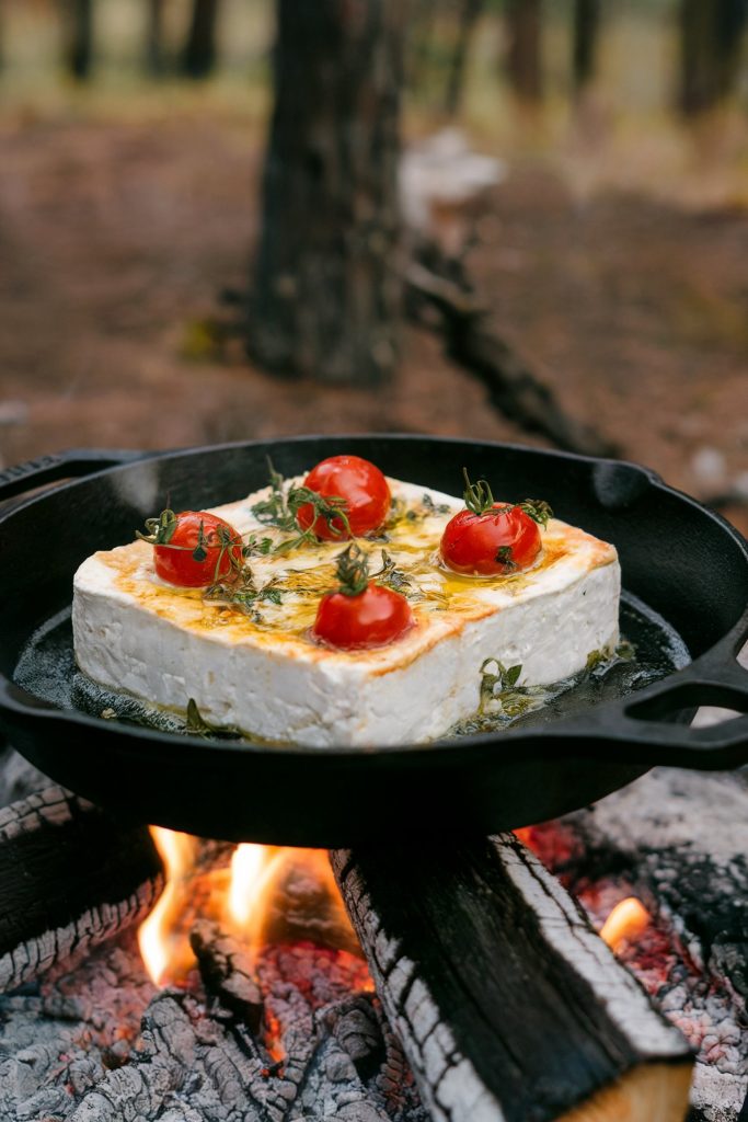 Campfire Baked Feta