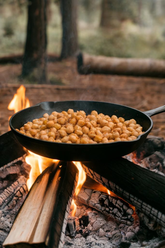 Campfire-Roasted Chickpea Snacks