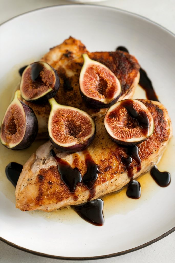 Chicken With Figs and Balsamic Glaze