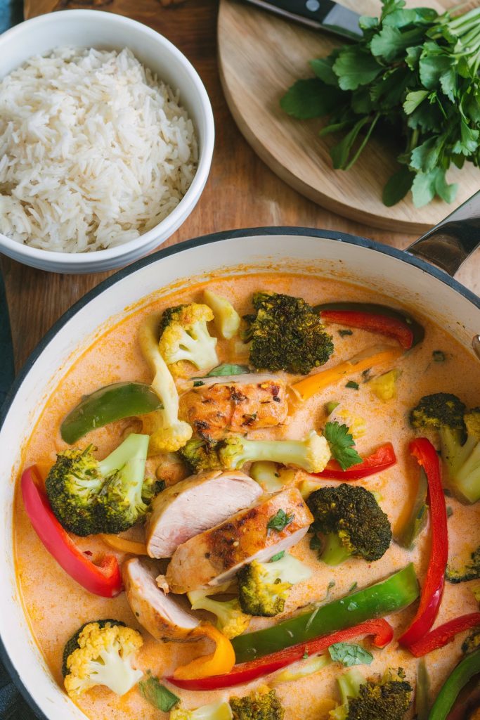 Chicken and Vegetable Curry With Coconut Milk