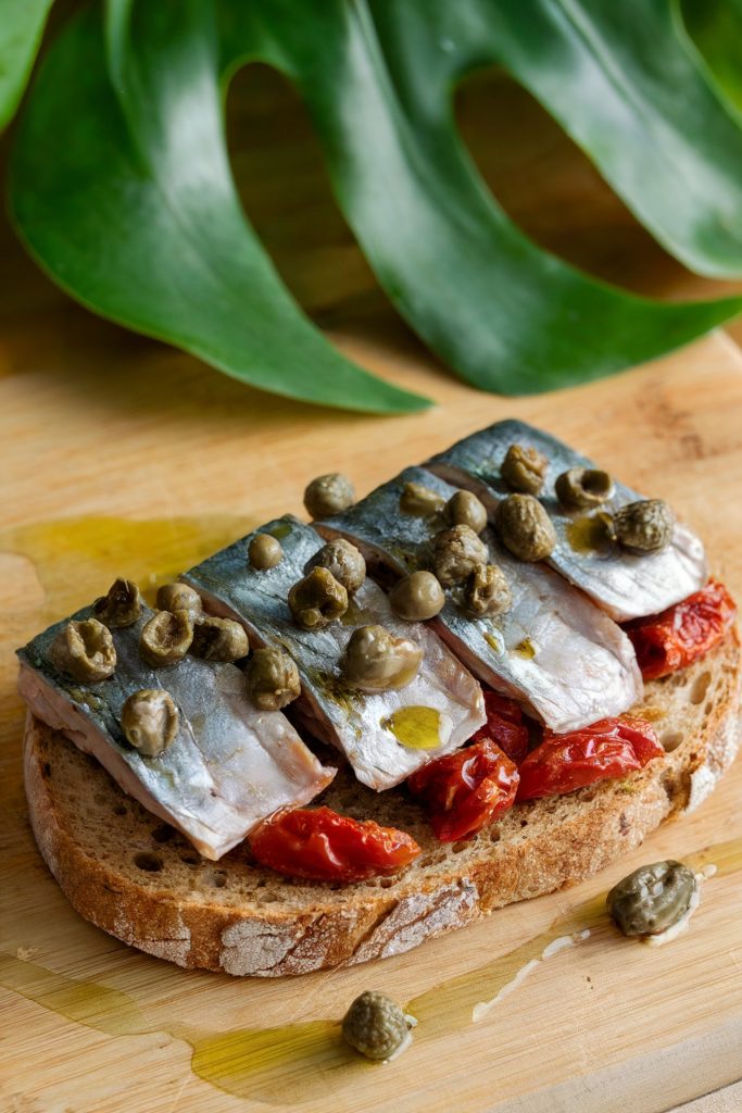 Sardines With Sun-Dried Tomatoes and Capers