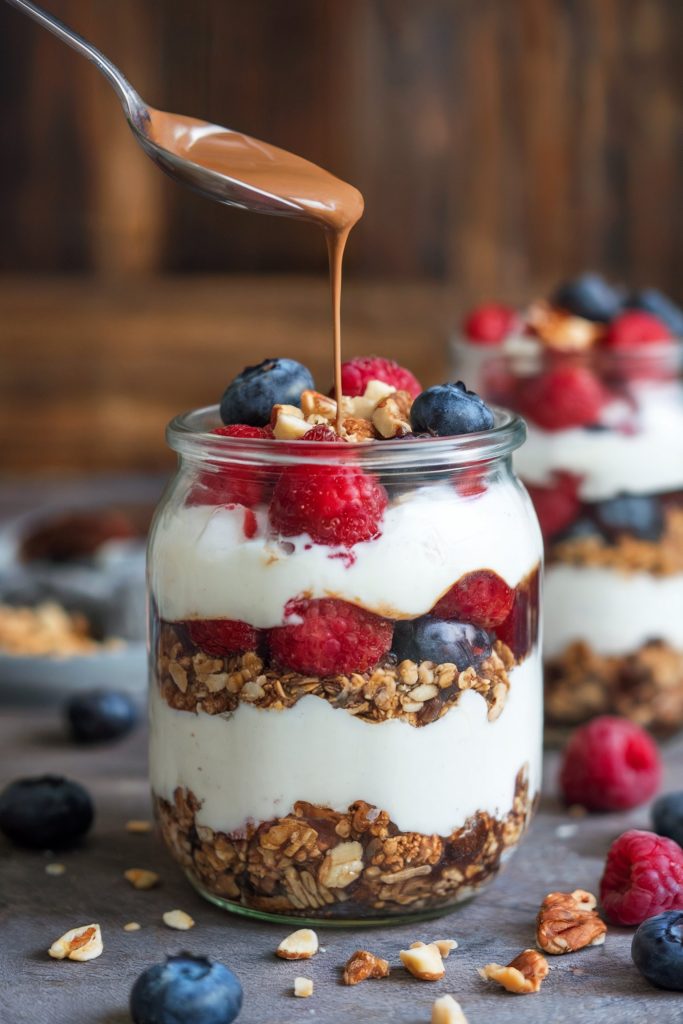 Greek Yogurt Parfait With Kahlua and Nuts