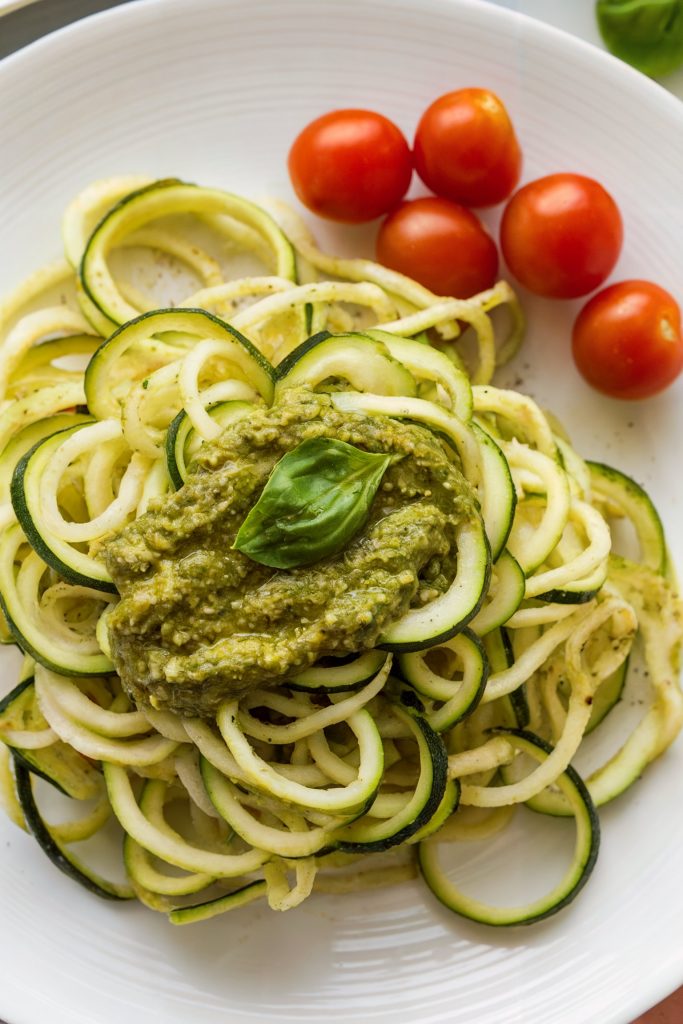 Zucchini Noodles With Pesto