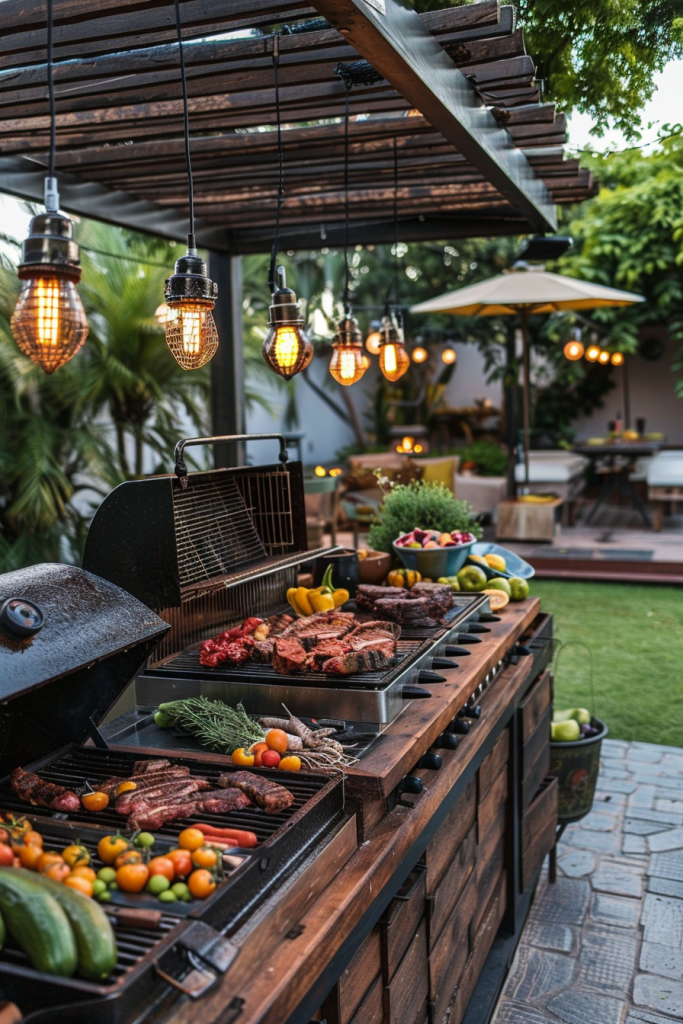 Charcoal Grill Station