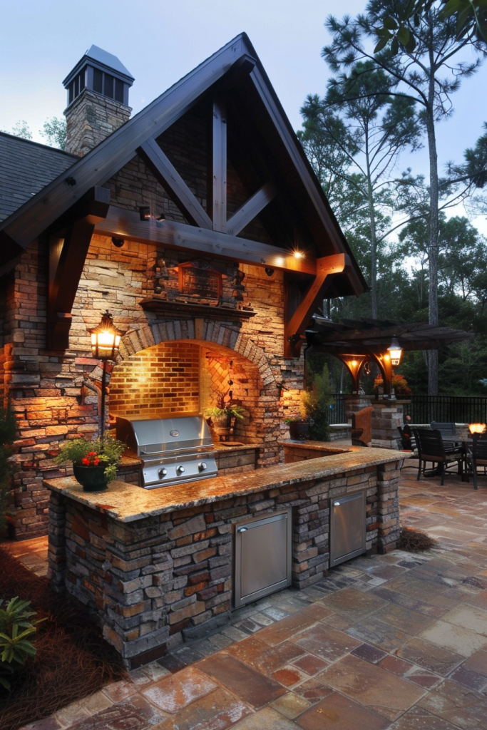 Brick or Stone BBQ Pit