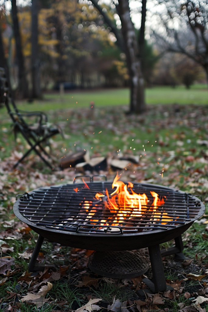 Fire Pit with Cooking Grate