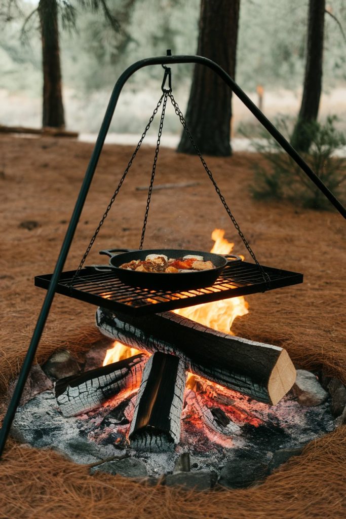 Hanging Fire Pit Grill