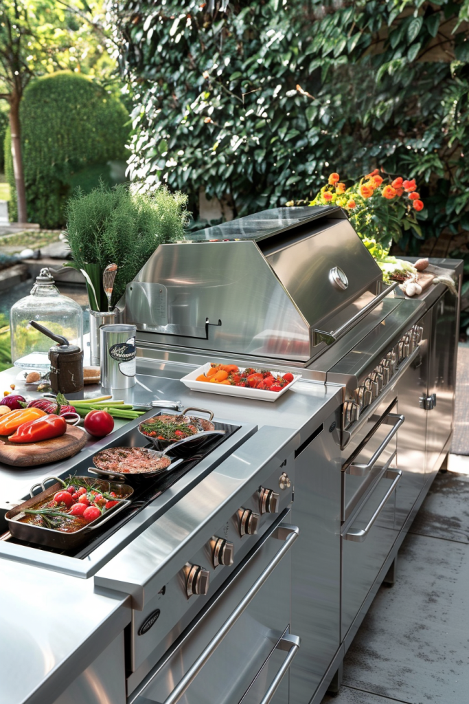 Modern Stainless Steel Kitchen