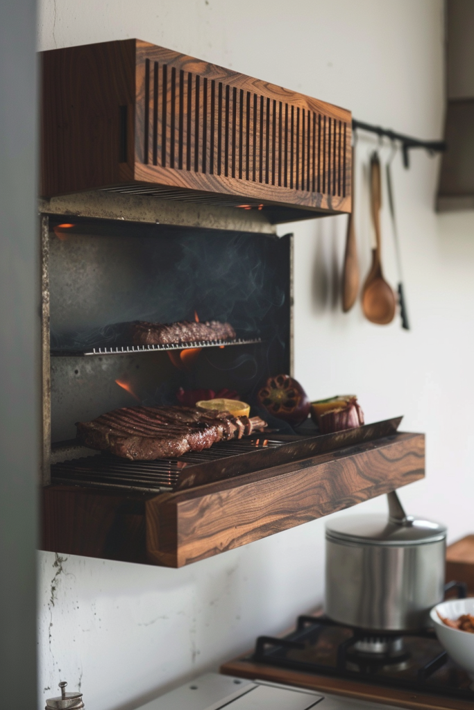 Minimalist Wall-Mounted Grill