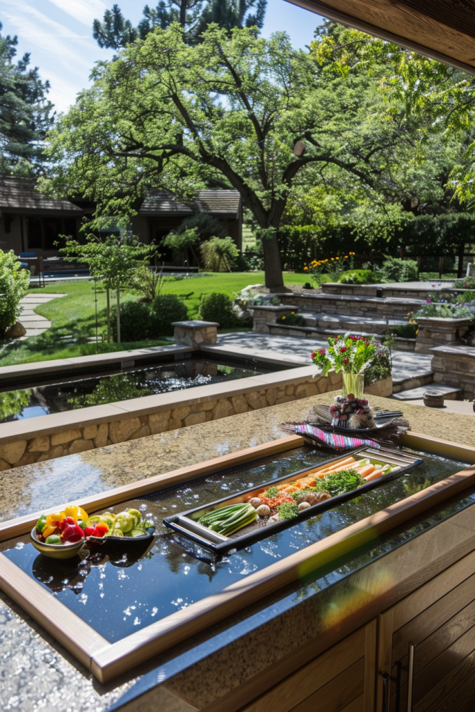Outdoor Teppanyaki Grill Station