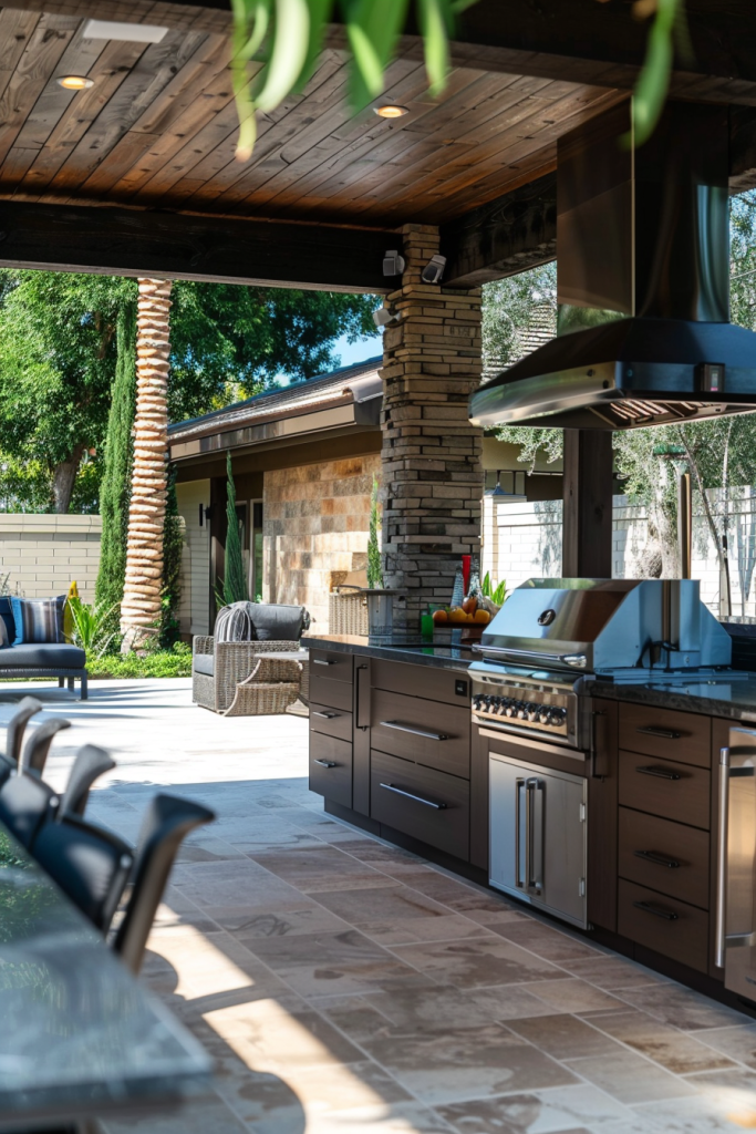 Covered Outdoor Kitchen
