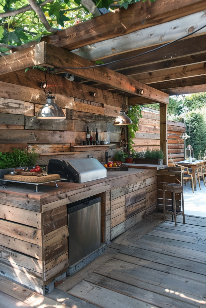 Reclaimed Wood & Pallet Kitchen
