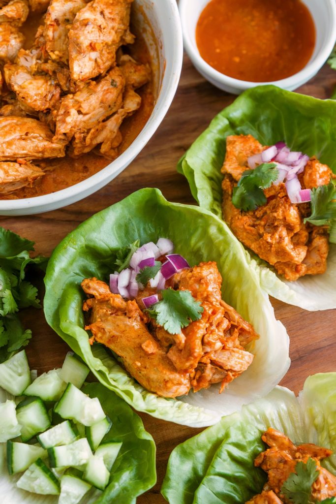 Thai Chicken Lettuce Wraps