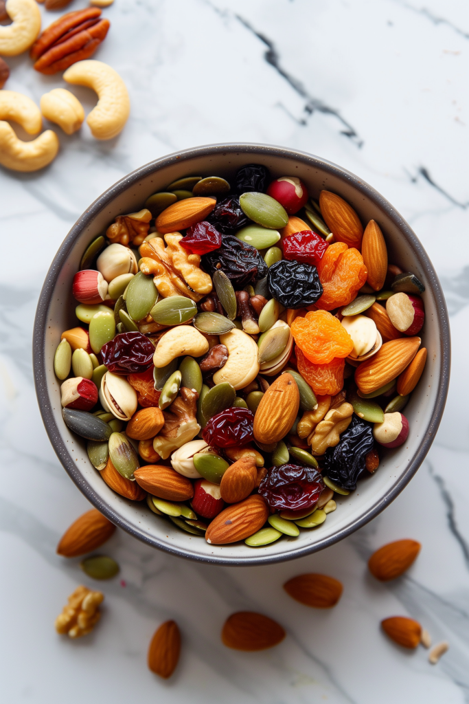 Trail Mix with Nuts and Dried Fruit