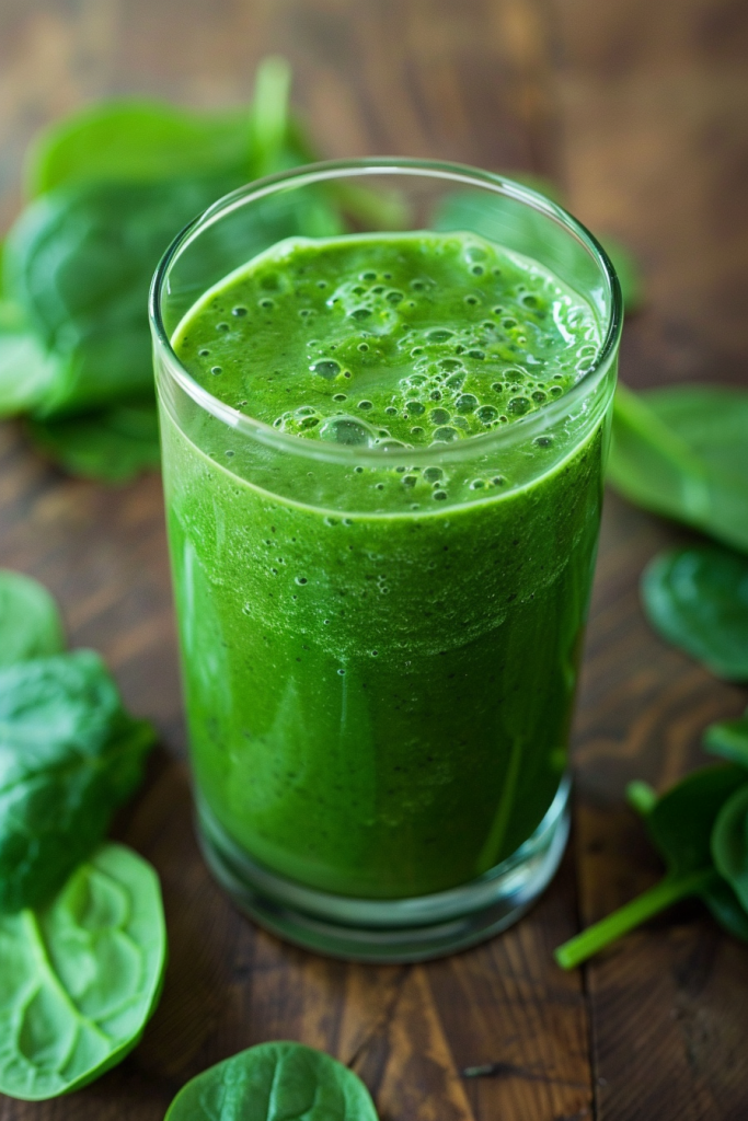 Smoothie with Spinach and Protein Powder