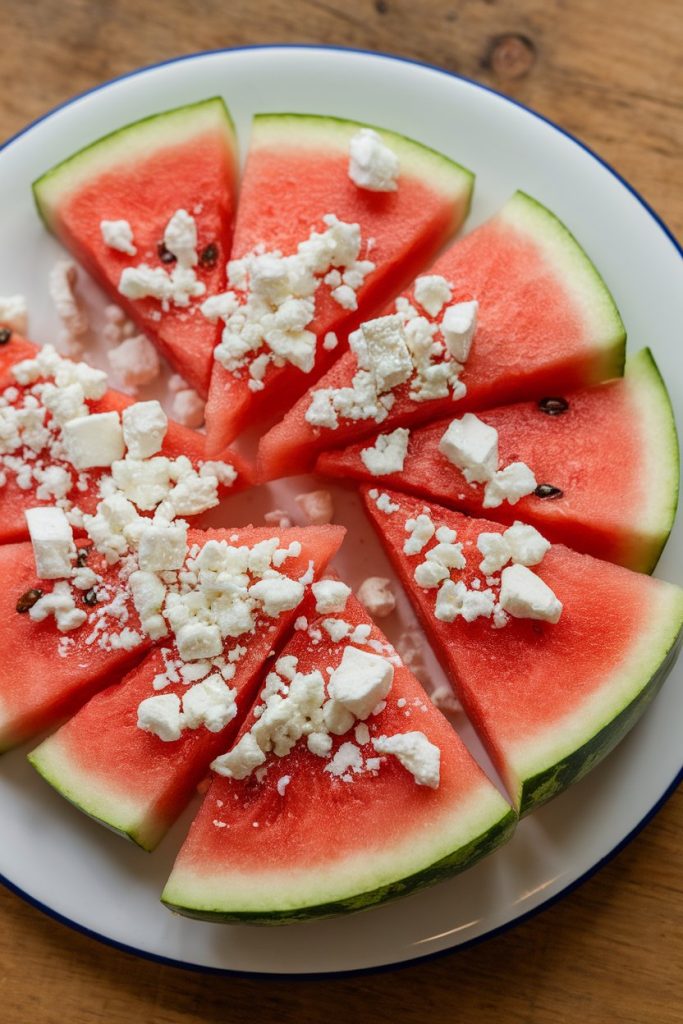 Watermelon with Feta Cheese