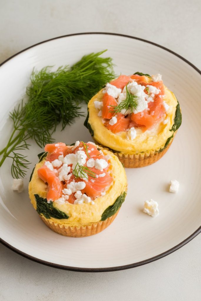 Avocado and Smoked Salmon Egg Muffins