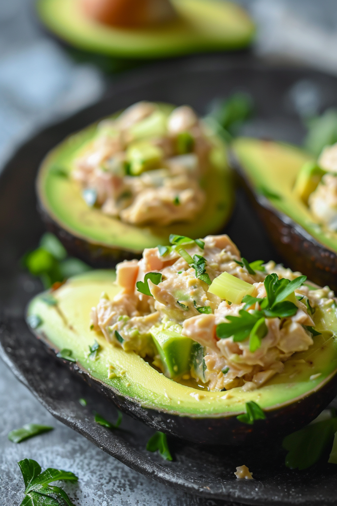 Tuna Salad Stuffed Avocados