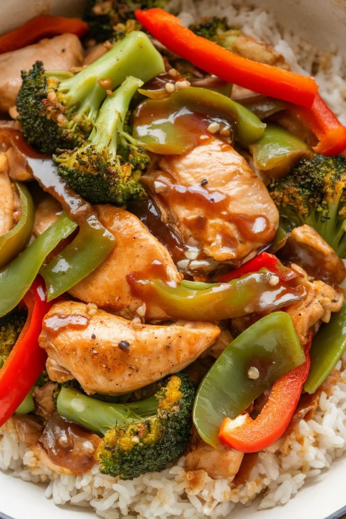 Leftover Chicken Stir-Fry (Sugar-Free Sauce)