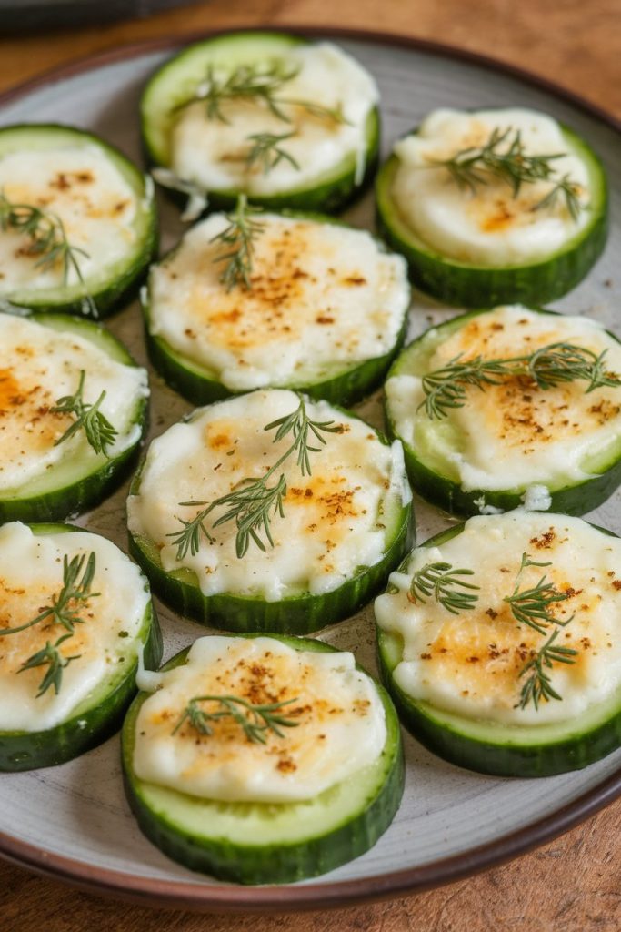 Cheese and Cucumber Bites