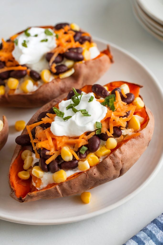 Loaded Sweet Potato Skins